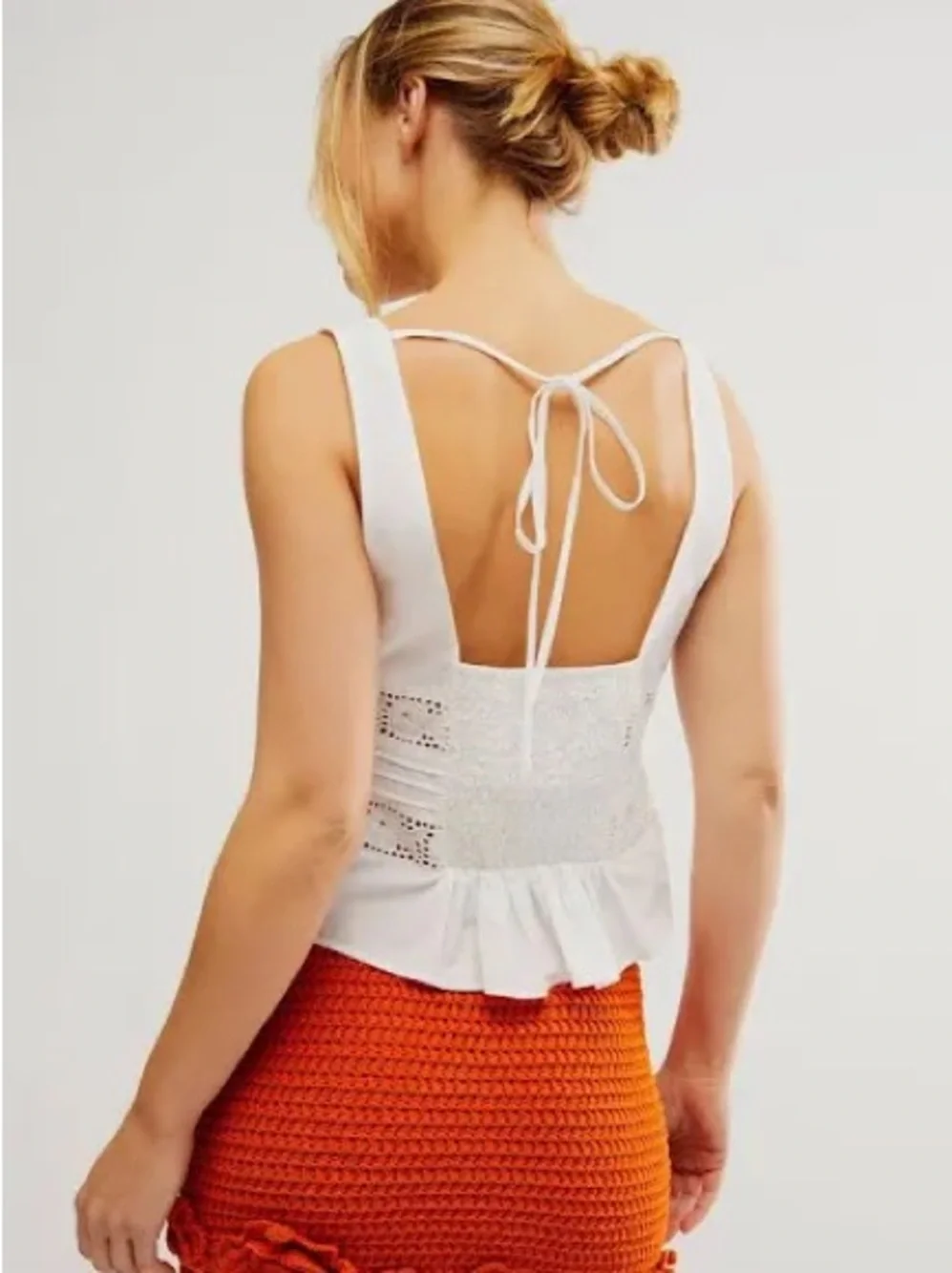 Free People Kianna Lace Tank Top